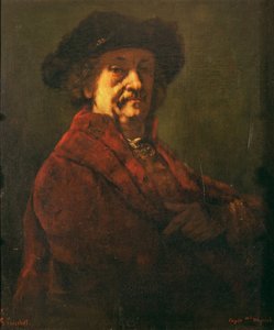 レンブラントの自画像のコピー、1869年